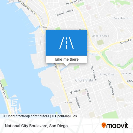 Mapa de National City Boulevard
