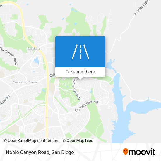 Mapa de Noble Canyon Road