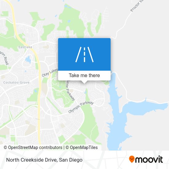 North Creekside Drive map