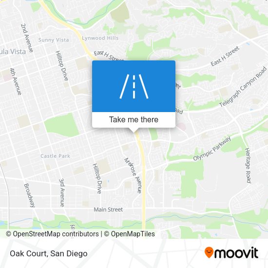 Mapa de Oak Court