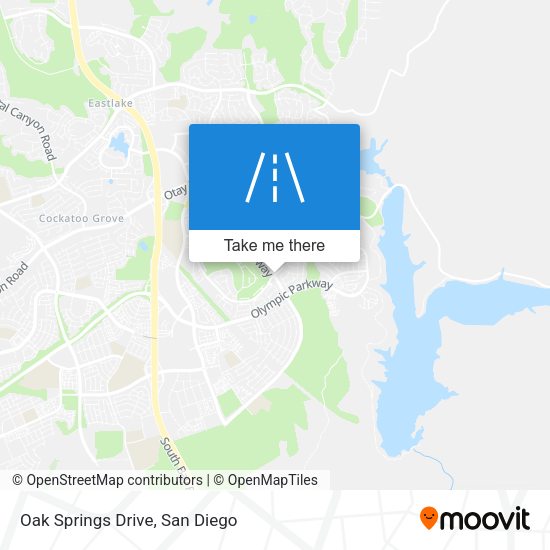Mapa de Oak Springs Drive