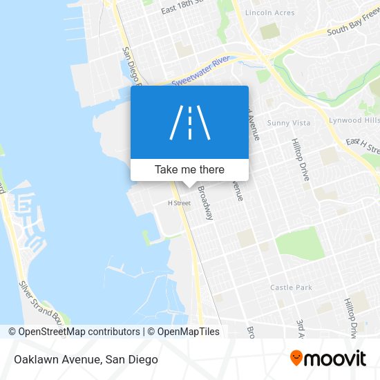Mapa de Oaklawn Avenue