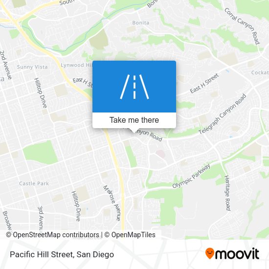 Pacific Hill Street map