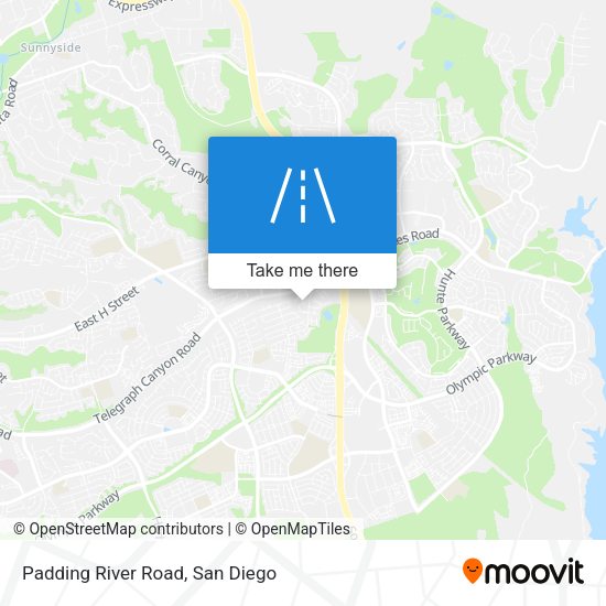 Padding River Road map
