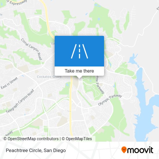 Mapa de Peachtree Circle