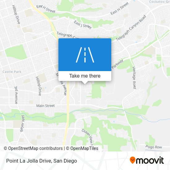Point La Jolla Drive map