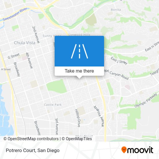 Mapa de Potrero Court