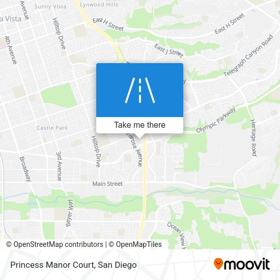 Princess Manor Court map
