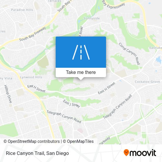 Rice Canyon Trail map