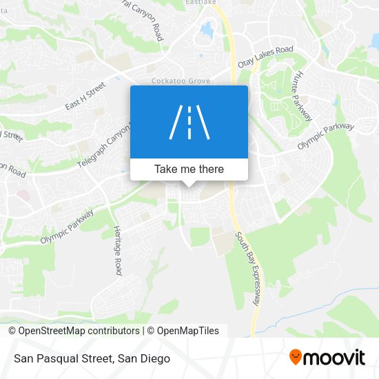 San Pasqual Street map