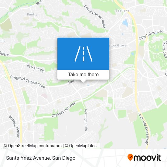 Mapa de Santa Ynez Avenue