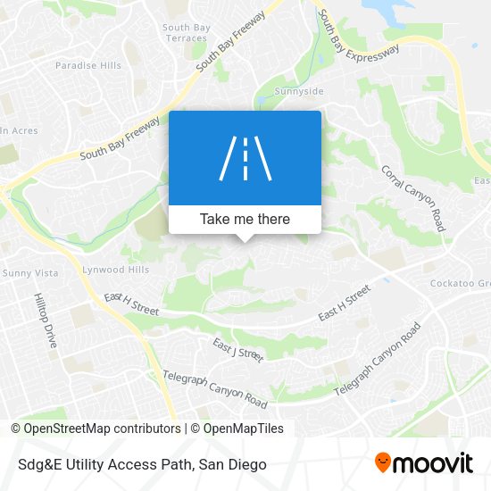 Mapa de Sdg&E Utility Access Path