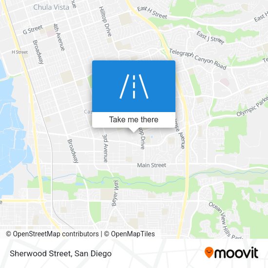 Mapa de Sherwood Street