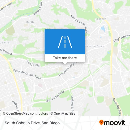 South Cabrillo Drive map