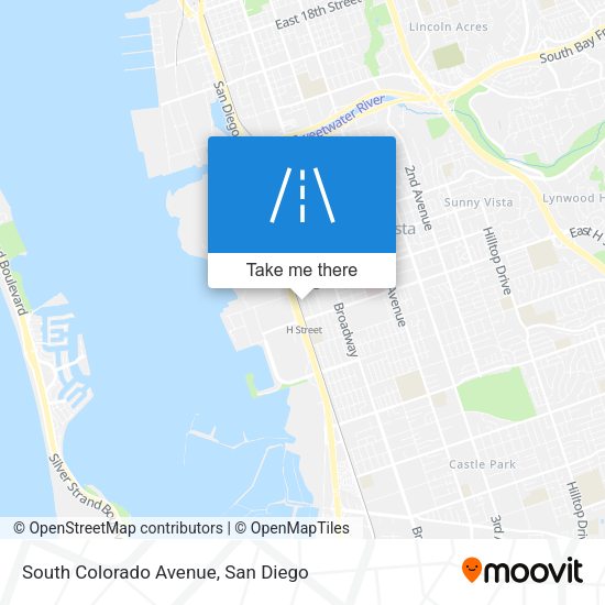 South Colorado Avenue map