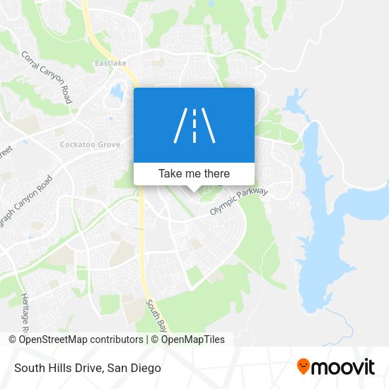 South Hills Drive map