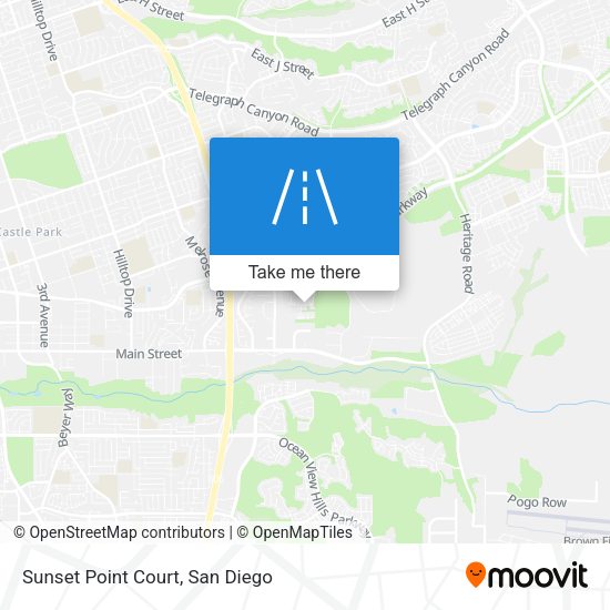 Sunset Point Court map