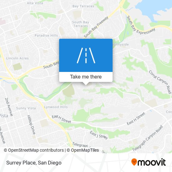 Surrey Place map