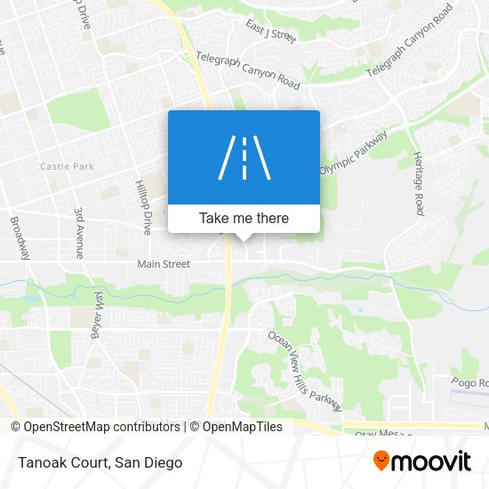 Mapa de Tanoak Court