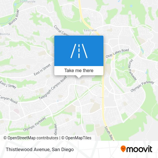 Thistlewood Avenue map