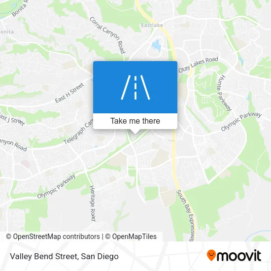Valley Bend Street map