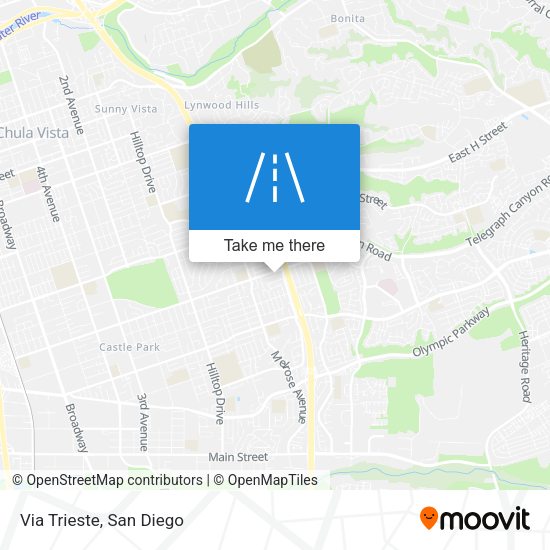 Mapa de Via Trieste