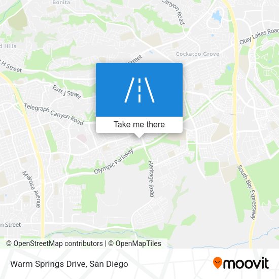 Mapa de Warm Springs Drive