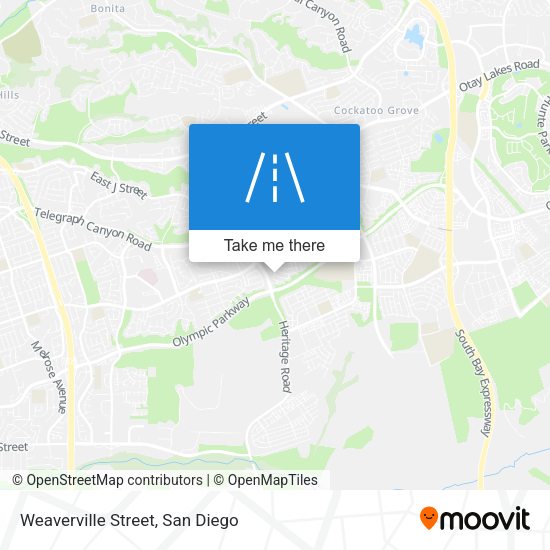 Weaverville Street map