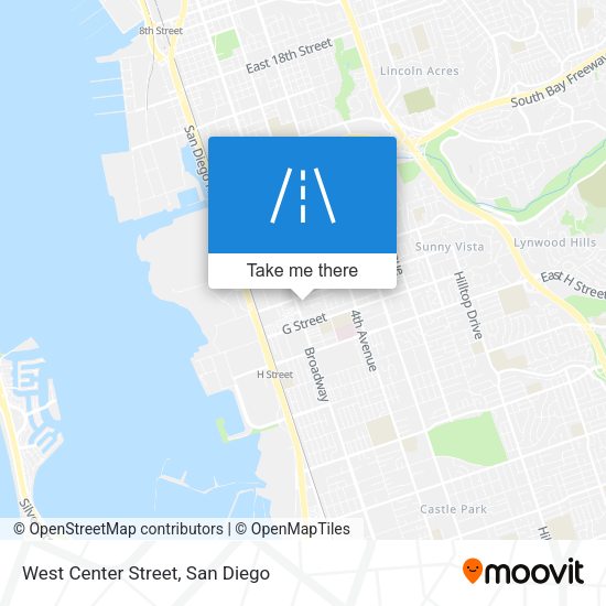 West Center Street map
