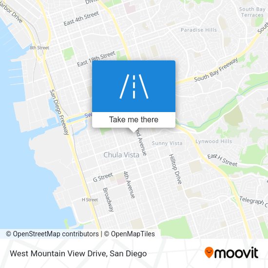 West Mountain View Drive map