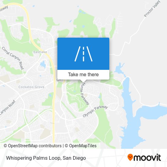 Whispering Palms Loop map
