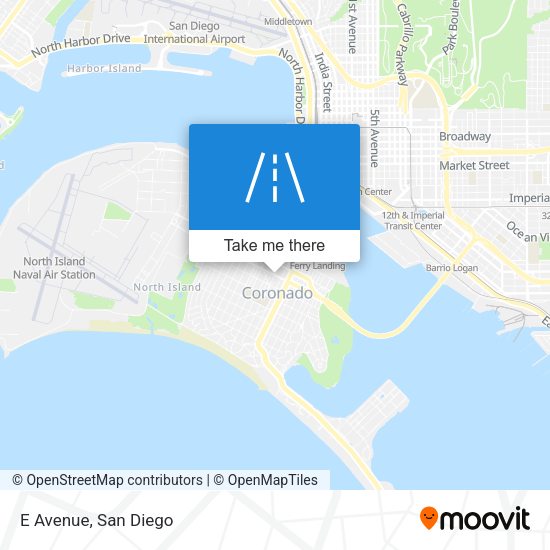 Mapa de E Avenue