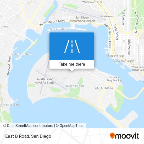 Mapa de East B Road