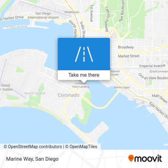 Mapa de Marine Way