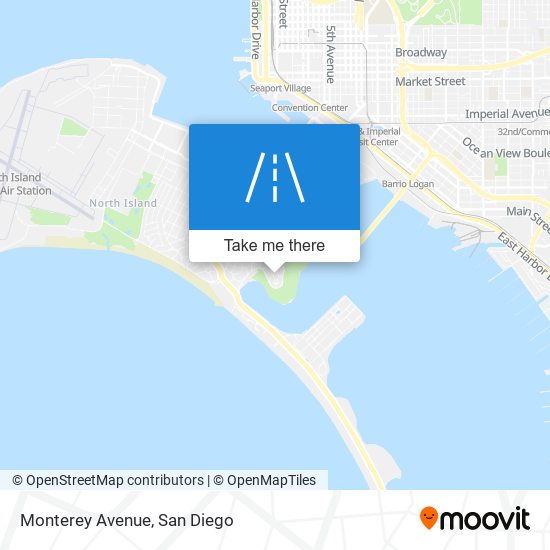 Monterey Avenue map
