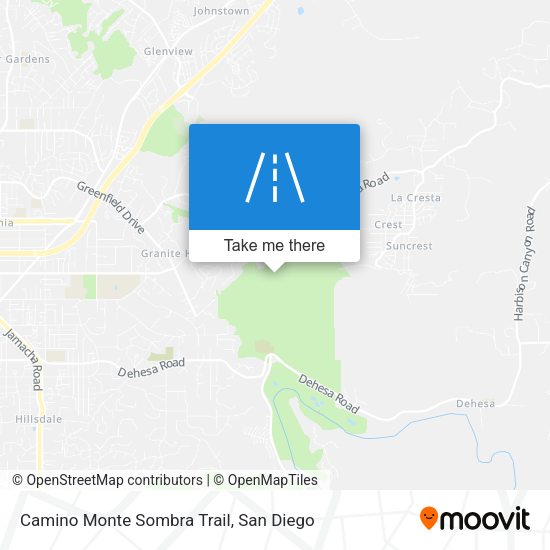 Mapa de Camino Monte Sombra Trail