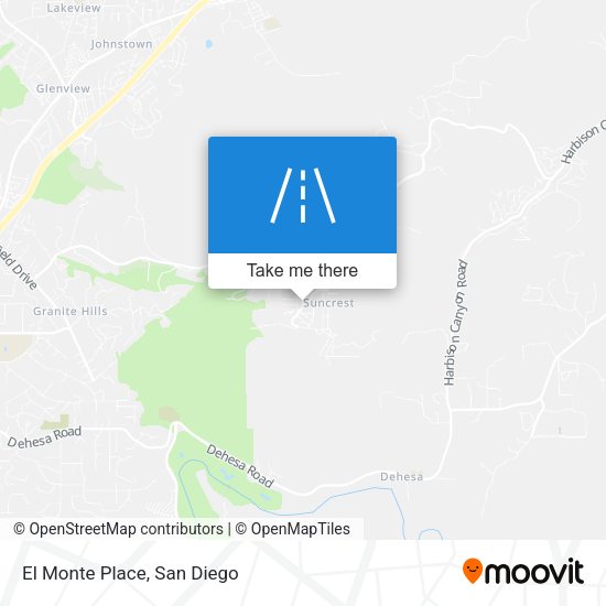 Mapa de El Monte Place