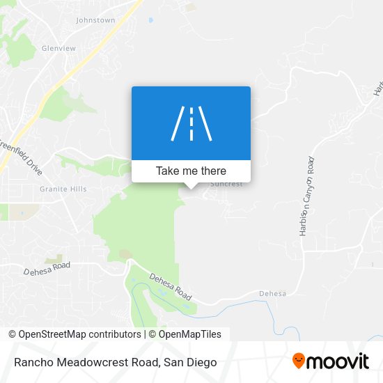 Mapa de Rancho Meadowcrest Road