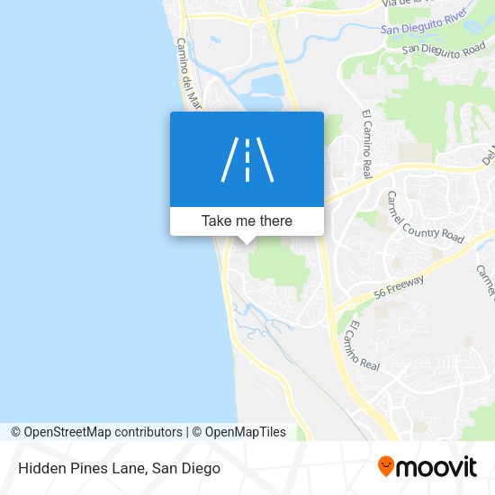 Mapa de Hidden Pines Lane