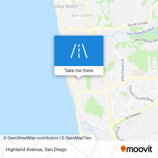 Highland Avenue map