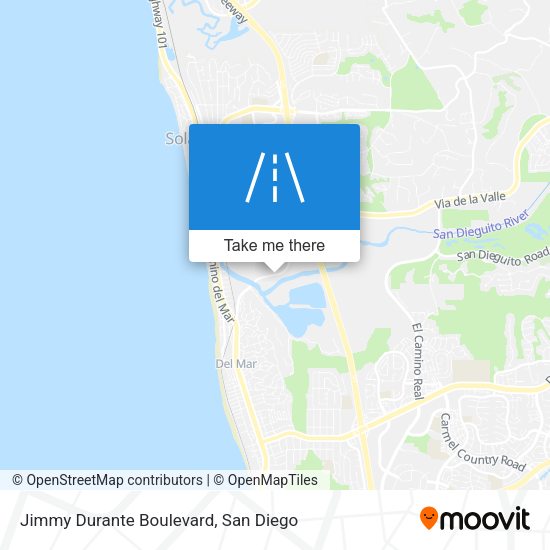 Mapa de Jimmy Durante Boulevard