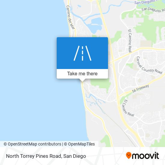 North Torrey Pines Road map