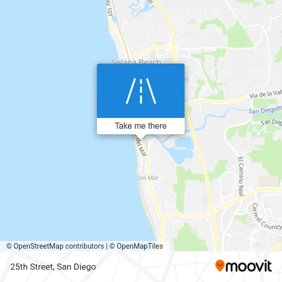 25th Street map