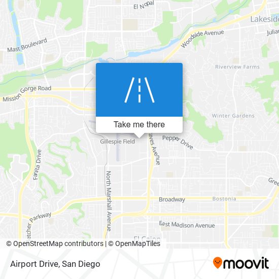 Airport Drive map