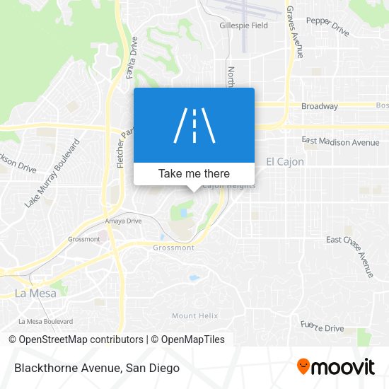 Mapa de Blackthorne Avenue