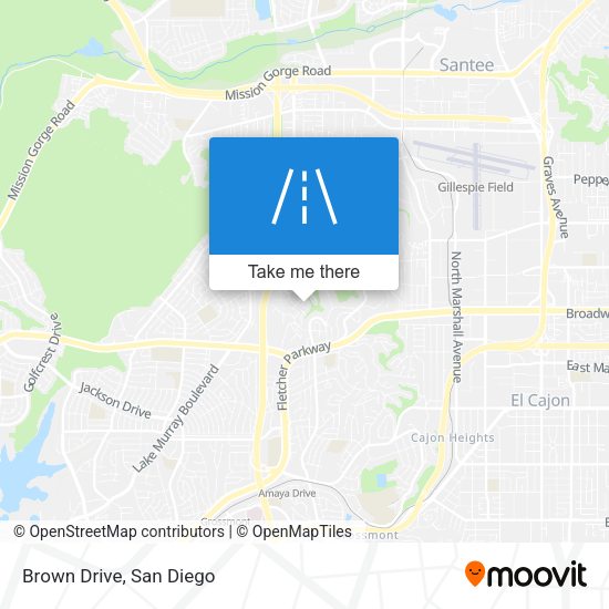 Brown Drive map