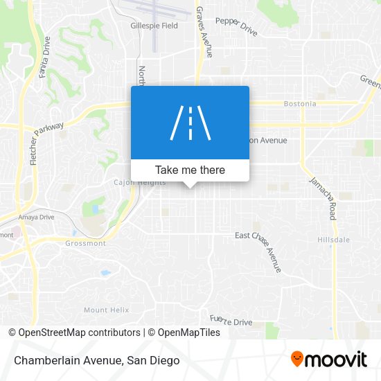 Chamberlain Avenue map