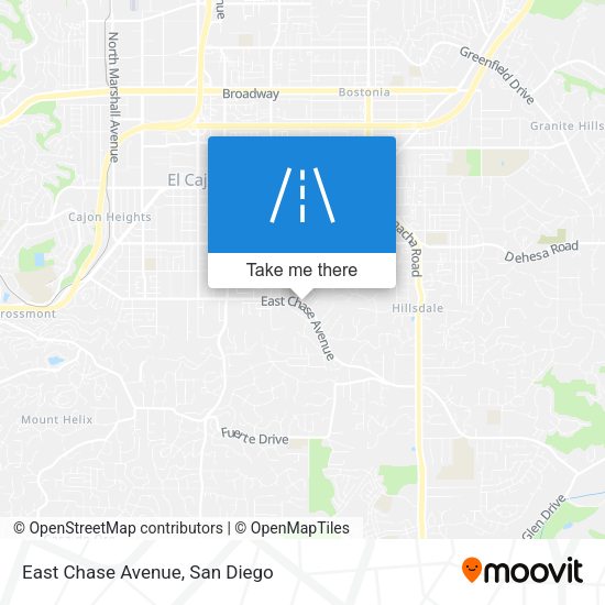 Mapa de East Chase Avenue