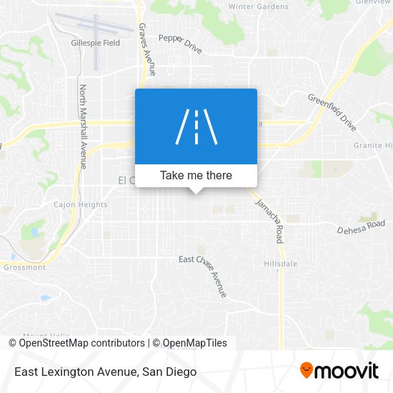 East Lexington Avenue map