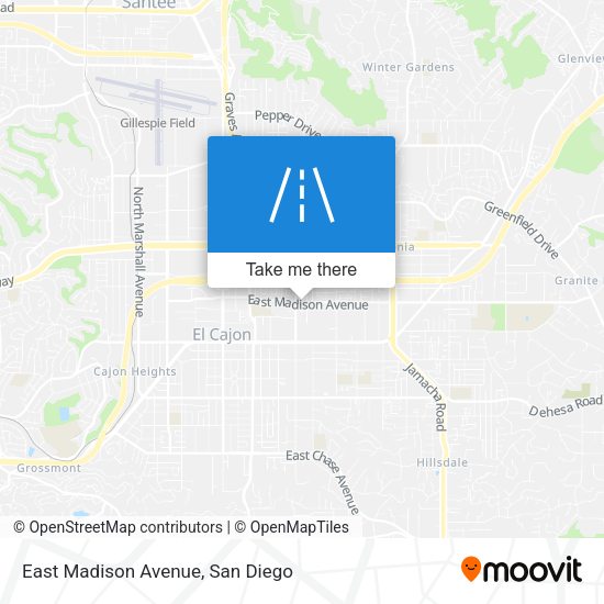 East Madison Avenue map